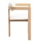 Leisuremod Velo Series Modern Dining Chair in Natrual Wood with White Seat, 2PK VCNW-51W-2 - alternate 3
