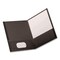 Oxford Two Pocket File Folder 8-1/2 x 11", Black, PK25 57506 - alternate 2