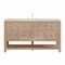 James Martin Vanities Breckenridge 60" Sgl Vanity, Whitewashed Oak, w/3 CM Siberian Silestone Top w/FreePower WirelessCharg 330-V60S-WWO-FSFR - alternate 1