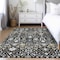 Homeroots 10' X 14' Black Ivory And Gray Oriental Washable Indoor Outdoor Area Rug 598027 - alternate 2