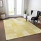 Homeroots 9' X 12' Gold Wheat And Ivory Striped Washable Indoor Outdoor Area Rug 581651 - alternate 3