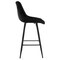 Elama 2 Piece Velvet Tufted Bar Chair in Black with Metal Legs ELM-222-BLK - alternate 3