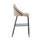 Manhattan Comfort Gracie Barstool in Tan and Black - Set of 2 2-BS022-BTN - alternate 3