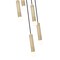 Z-Lite Stari 5-Light Chandelier, 12 in W, Modern Gold 1956P-5R-MGLD - alternate 2