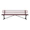 Leisure Craft Portable, Bench with Back, 8ft., Burgundy B8WBP-BURGUNDY - alternate 1