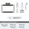 Amerock Esquire Brushed Nickel/Oil-Rubbed Bronze Contemporary 5-1/4 in 133 mm Length Towel Ring BH26612G10ORB - alternate 3