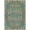 Homeroots 8' X 10' Teal Blue Taupe And Beige Moroccan Washable Indoor Outdoor Area Rug 577220 - alternate 4