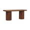 Homeroots 43in Brown Genuine Leather and Solid Wood Upholstered Bench 723437 - alternate 4