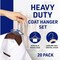 Lifemaster Wooden Hanger Set, Non-Slip, 360 Deg Swivel Hook, Space-Saving, Vintage, 20PK LMWD20VTG - alternate 5