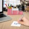 Acrimet Millennium Desktop Organizer Cup Caddy Plastic with 200 Sheets Memo Paper Solid Pink Color 740.9 - alternate 2