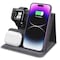 Alpha Digital 3-1 Wireless Charger- 18W, SmartPhone, Earbuds, SmartWatch - Gray 17AIR - alternate 1
