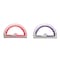 Westcott Soft Touch School Protractor W/ Antimicrobial Product Protection, 6" Ruler Edge, Assorted Colors, 2PK 14376 - alternate 1