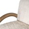 Homeroots 30" Off White and Natural Faux Fur And Wood Arm Chair 635752 - alternate 3