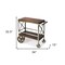 Homeroots Vintage Style Rolling Server Bar Cart 388944 - alternate 2