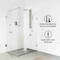 Vigo 39 in. H x 4 in. W 2-Jet Shower Panel System with Round Head and Hand Shower Wand, Stainless Steel VG08016ST - alternate 3