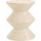 Leisuremod Aura Modern Side Table - Double Hourglass Design, ABS Plastic, Indoor/Outdoor Use AST15IV - alternate 1
