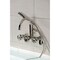 Kingston Brass 7-Inch Adjustable Wall Mount Clawfoot Tub Faucet, Polished Nickel AE8156RX - alternate 2