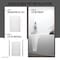 Anzzi 60 x 60 2-Piece Glue-Up Acrylic Shower Wall Set in White with 6 in. Square Tile SW-6060SQ6-WH - alternate 2