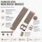 Elegani Mesh Stainless Steel Replacement Band Compatible with Apple Watch 42mm, Rose Gold SBMST-RGD-42mm - alternate 2