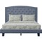 Homeroots Gray Tufted Upholstered Queen Bed Frame 526867 - alternate 2
