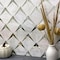 Apollo Tile Arrow 12x126 Polished White Eastern White and Glass Marble Mosaic Wall Tile, 5PK APLANG8804A - alternate 2