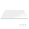 Fab Glass And Mirror 20X40in Rectangle Ultra Clear Glass Table Top, Beveled Edge, Low Iron Extra Clear Tempered G LI-20x40REC12THBE - alternate 1