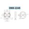 Hhip 52/96mm Pin Spacing Zero-Point Round Plate For 5-Axis CNC Vise 3900-2245 - alternate 2