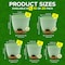 Campior Green Self Watering Pots, Indoor and Outdoor Plant Pots with Wick Rope and Drainage Holes, 5PK CAMPPLTGR055 - alternate 2