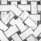 Apollo Tile Regalia 12x12 in. White, Black Matte Gres Porcelain Basketweave Mosaic Tile (5.82 sq ft/case) 6PK VEL88BIABSKMOSA - alternate 3