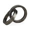 Homeroots Two Ring Gray Hammered Metal Sculpture 392549 - alternate 3