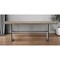 Homeroots 84" Brown Solid Wood Sled Base Dining Table 380468 - alternate 2