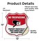 Signmission No Trespassing Shield Sign Property Prot, 12 Inch X 12 Inch, Vinyl Decal SHI-D-12-416 - alternate 2