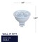 Bulbrite 75-Watt Equivalent Dimmable Flood MR16 Bi-Pin GU5.3 LED Light Bulb, 3000K, 3PK 862680 - alternate 2