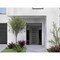 Vdomdoors Aluminum Door Iron 0188 Black Entry Steel Metal Classic Painted 64 x 96 (16+36+16 x 80+16)-Left Ins IRON0188EXD-BLK-W16+36+16xH80+16-LH-I - alternate 2