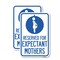 Signmission Reserved for Expectant Mothers With Graphic, 12'' X 18'' 2 Signs, Heavy Gauge Aluminum, 2PK A-1218-2PACK-23202 - alternate 1