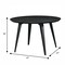 Leisuremod Round 47 in W, 30 in L, MDF/Metal, Ebony RTM47BL - alternate 3