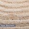 Lavish Home Bathroom Rugs 2 Woven Cotton Bath Mat Set for Boho Decor Round Rugs for Shower, Tub, Toilet, Vanity HT-BATH4-IVY - alternate 3