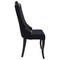 Leisuremod Novara Collection Modern Wooden Dining Chair in Black Velvet, 4PK NC20BLF4 - alternate 3