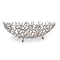 Homeroots 22" Silver Aluminum Faux Coral Oval Centerpiece Bowl 568879 - alternate 2