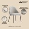 Manhattan Comfort Gracie Dining Chair in Stone and Black - Set of 2 2-DC100-BST - alternate 2