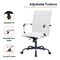 Leisuremod Harris High-Back Faux Leather Swivel Office Chair, Iron Frame HOTBL19WL - alternate 3