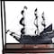 Homeroots 39" Black Solid Wood Hand Painted Black Pearl Pirate Table Top Display Model Boat 401981 - alternate 2
