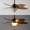Jonathan Y Poinciana 52" 3-Light Coastal Bohemian Iron/Wood Palm Leaf LED Ceiling Fan w/ Pull Chain, Light Brown JYL9720C - alternate 2