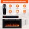 Edendirect 42.01-in W Black Wall mount LED Flat wall Electric Fireplace with Remote Control Included ZR-EF42 - alternate 3
