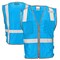 Dome75 Hi-Vis Safety Vest LG/XL Class Non-ANSI/Enhanced Visibility , Zipper 2 Pockets, 1 Mic Tab DV1281 - alternate 2