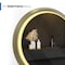 Fab Glass And Mirror 28in Round LED Bathroom Wall Piece with Touch Dimming, Anti-Fog Feature, 3 Color Temperature Opt HC28RD-FG - alternate 2