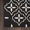 Homeroots 5' X 7' Black And Ivory Geometric Indoor Outdoor Area Rug 572642 - alternate 4
