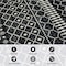 World Rug Gallery Bohemian Trellis Area Rug 2 ft x 3 ft Black WR96BLACK2X3 - alternate 2