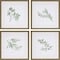 Homeroots Set Of Four Herbs Gold Framed Print Wall Art, 4PK 416717 - alternate 2