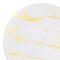 Smarty Had A Party 10.25" White with Gold Marble Stroke Round Disposable Plastic Dinner Plates (120 Plates), 120PK 900WG-CASE - alternate 2